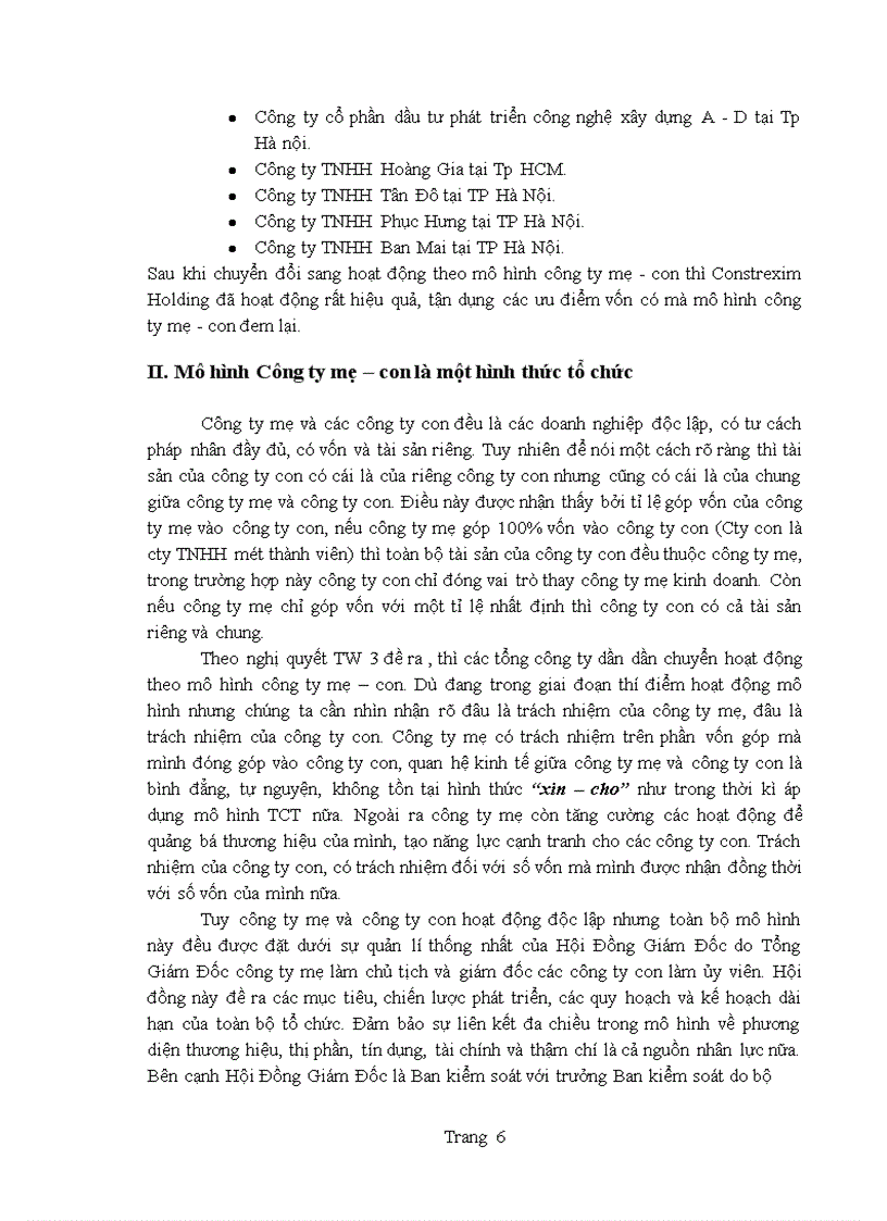 image for page Cơ sở khoa học của mô hình công ty mẹ – công ty con