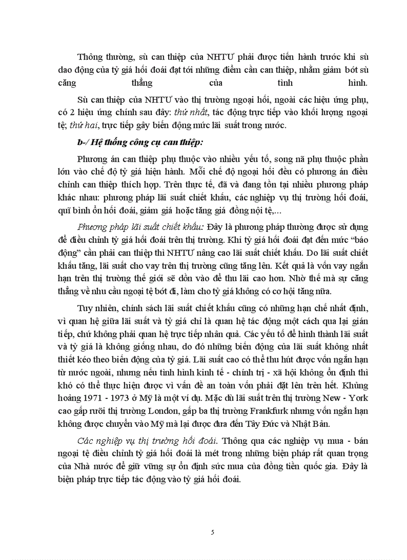 image for page Các giải pháp xúc tiến và đưa chế độ tỷ giá ở Việt Nam hoạt động có hiệu quả.