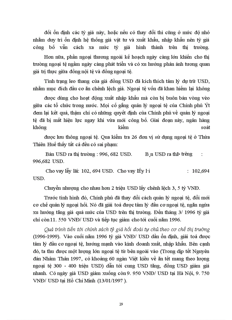 image for page Các giải pháp xúc tiến và đưa chế độ tỷ giá ở Việt Nam hoạt động có hiệu quả.