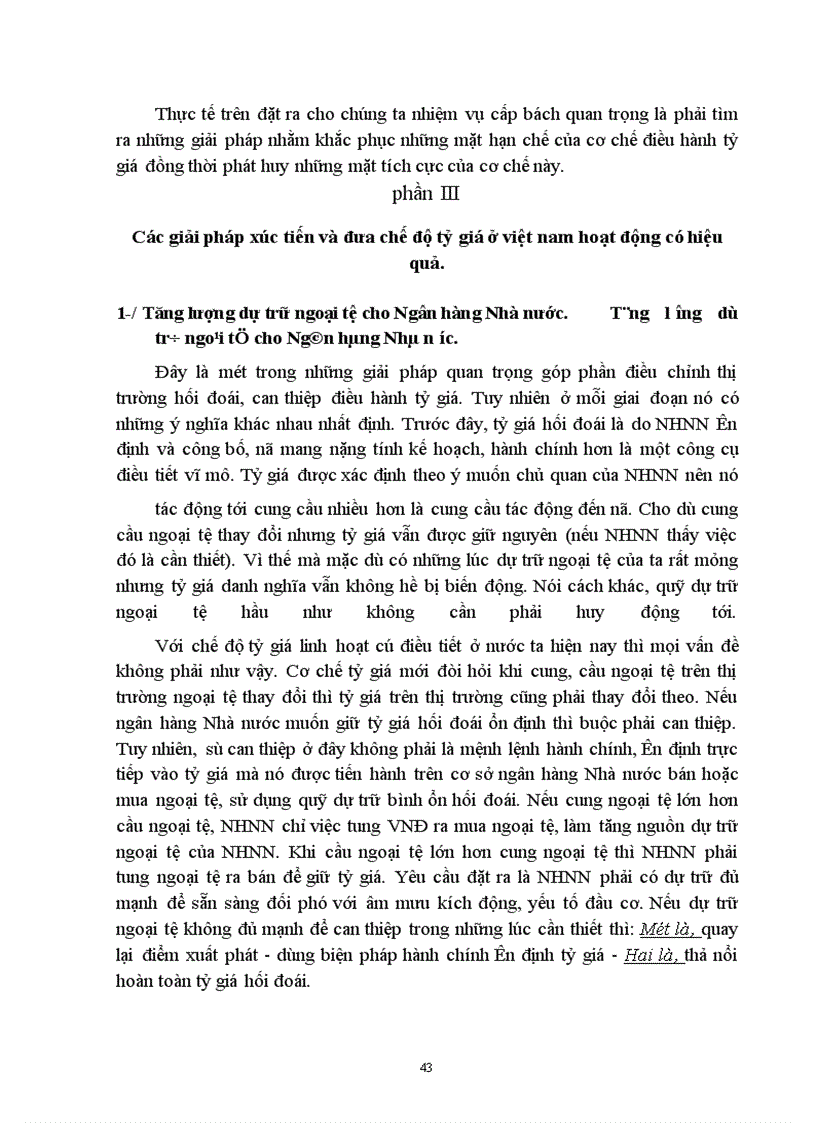 image for page Các giải pháp xúc tiến và đưa chế độ tỷ giá ở Việt Nam hoạt động có hiệu quả.