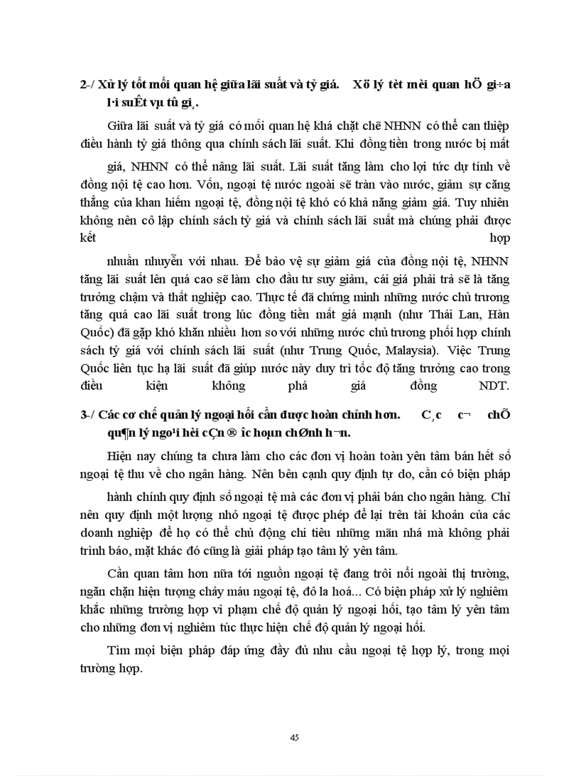 image for page Các giải pháp xúc tiến và đưa chế độ tỷ giá ở Việt Nam hoạt động có hiệu quả.