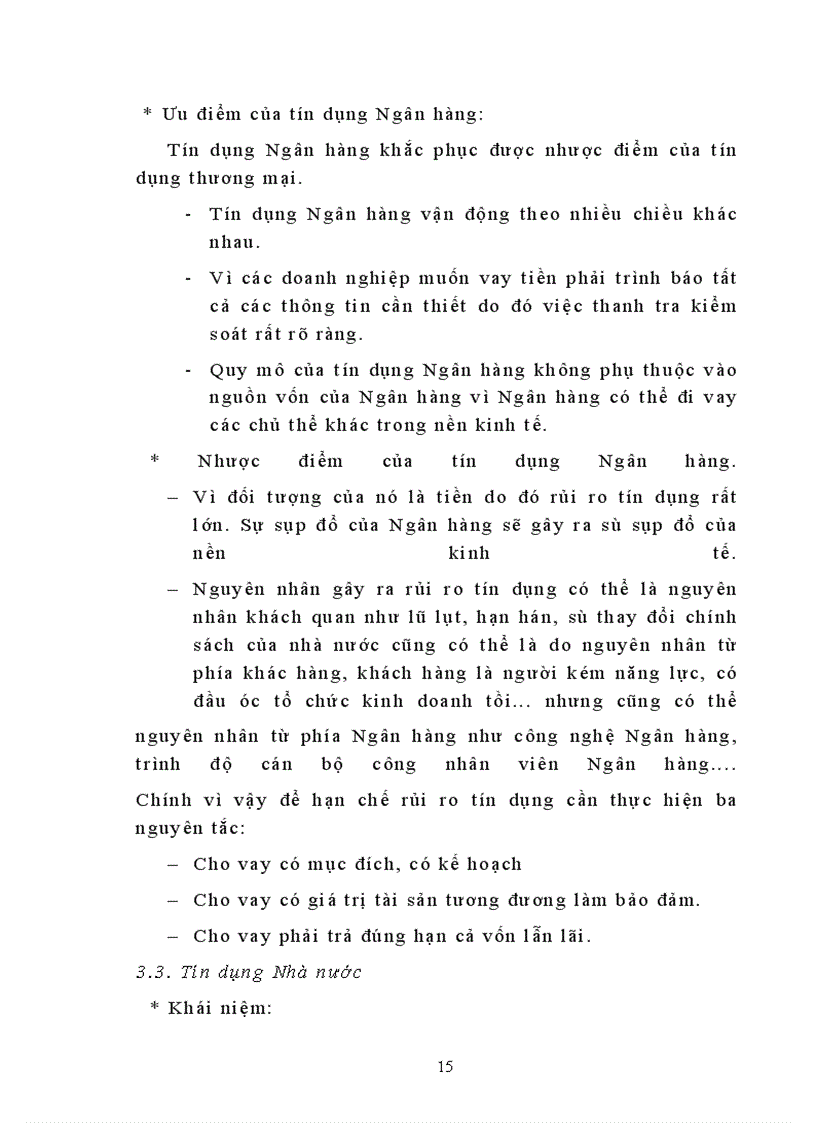 image for page Một số vấn đề về chất lượng tín dụng