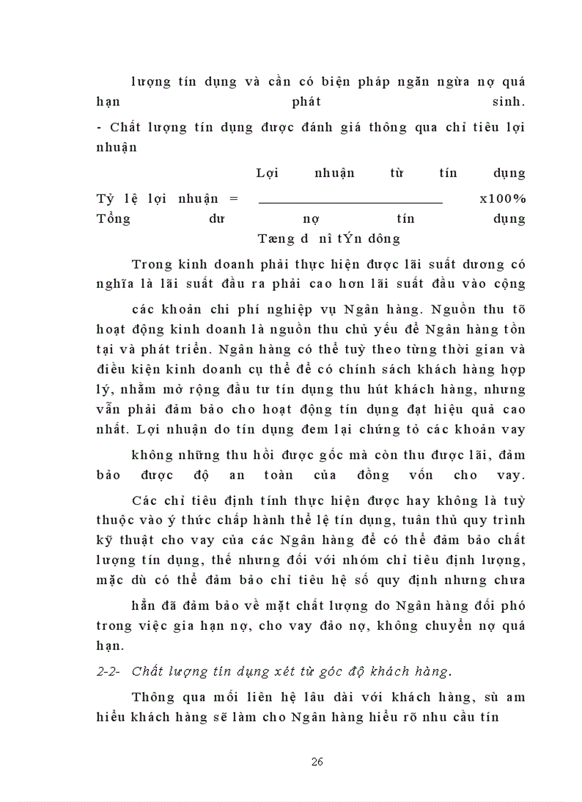 image for page Một số vấn đề về chất lượng tín dụng