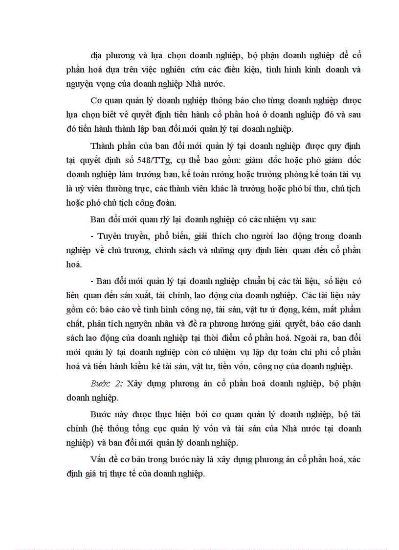 image for page Cổ phần hoá doanh nghiệp Nhà nước: thực trạng và giải pháp