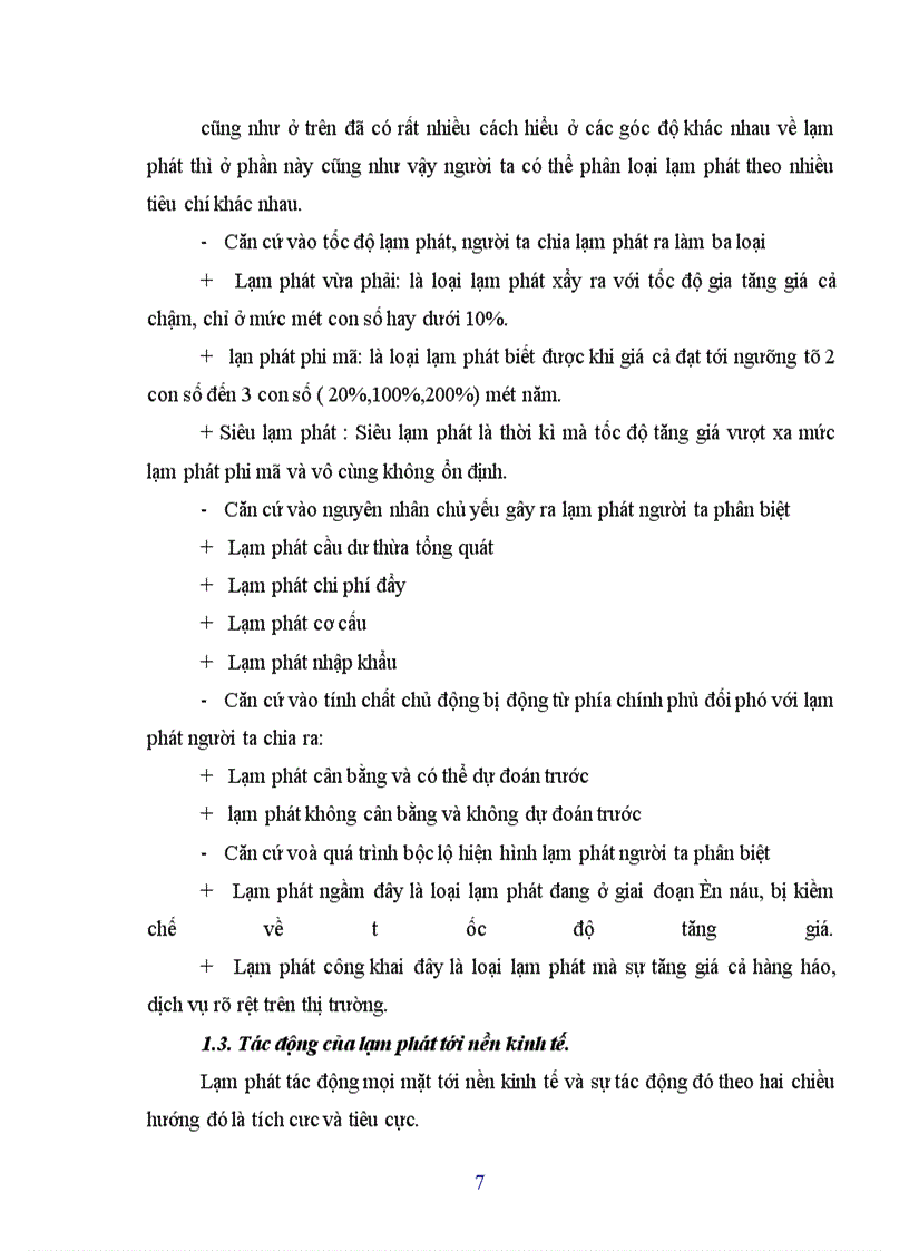 Nguyên nhân và hậu quả của lạm phát.