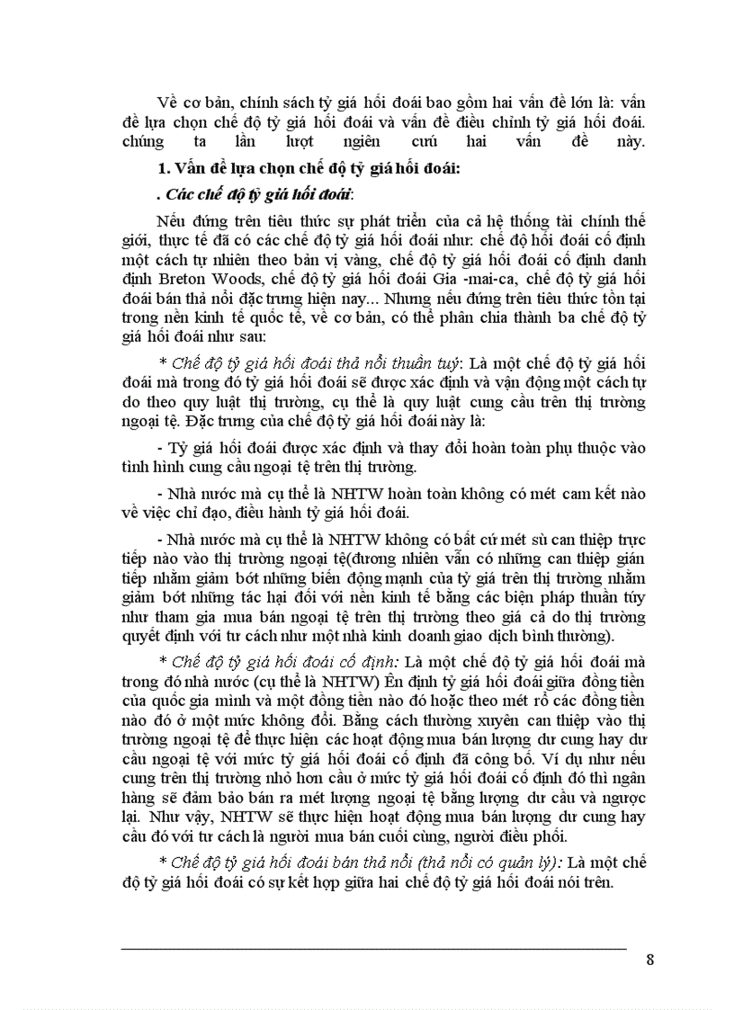 image for page Những giải pháp đối với Việt Nam hiện nay để có thể tiến hành tự do hoá tỷ giá thành công