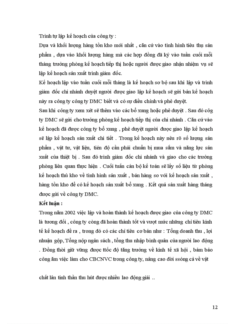 image for page Phân tích tình hình sản xuất sản phẩm của công ty dung dịch khoan và hoá phẩm dầu khí DMC