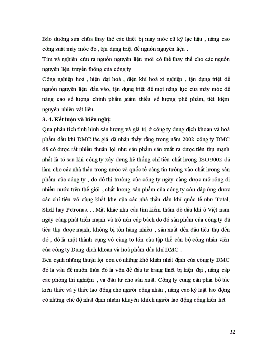 image for page Phân tích tình hình sản xuất sản phẩm của công ty dung dịch khoan và hoá phẩm dầu khí DMC