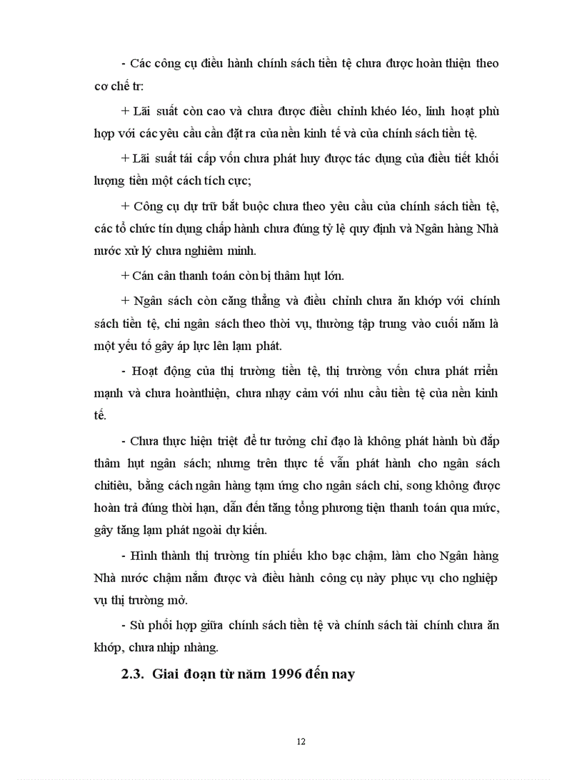 image for page Chính sách tiền tệ ở Việt Nam sau thời kỳ đổi mới