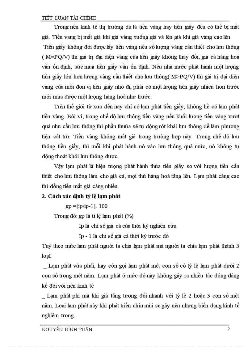 image for page Nghiên cứu lạm phát và thiểu phát để tìm ra nguyên nhân va tìm cách khắc phục.