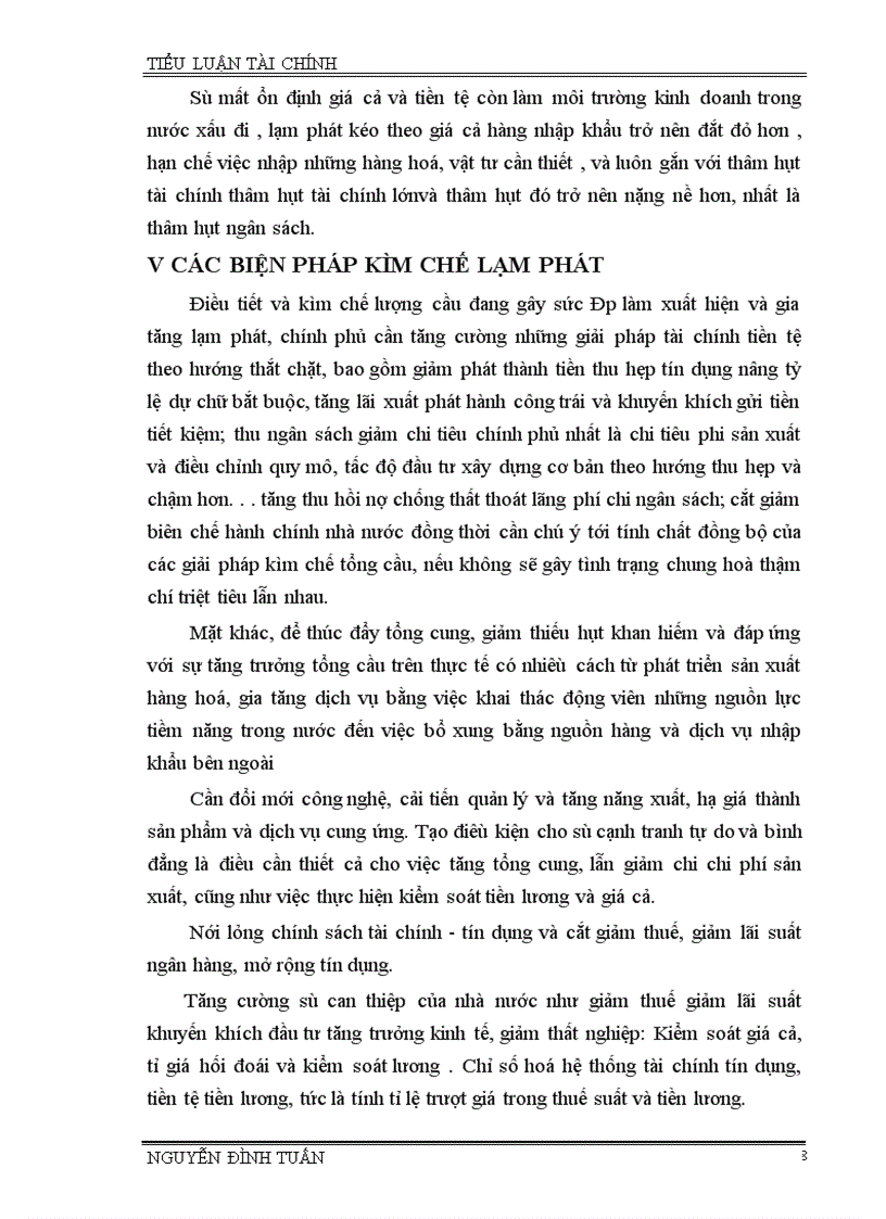 image for page Nghiên cứu lạm phát và thiểu phát để tìm ra nguyên nhân va tìm cách khắc phục.