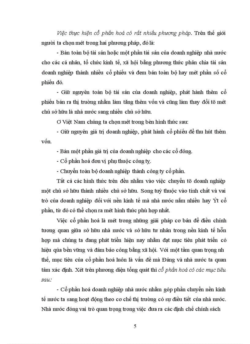 image for page Thực trạng cổ phần hoá các doanh nghiệp nhà nước hiện nay