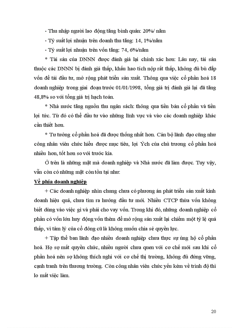 image for page Thực trạng cổ phần hoá doanh nghiệp Nhà nước ở Việt Nam trong thời gian qua