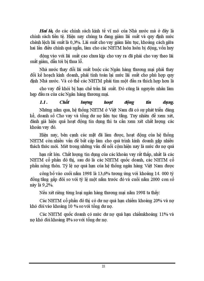 image for page Giải pháp mở rộng và nâng cao hiệu quả hoạt động tín dụng của NHTM ở Việt Nam hiện nay