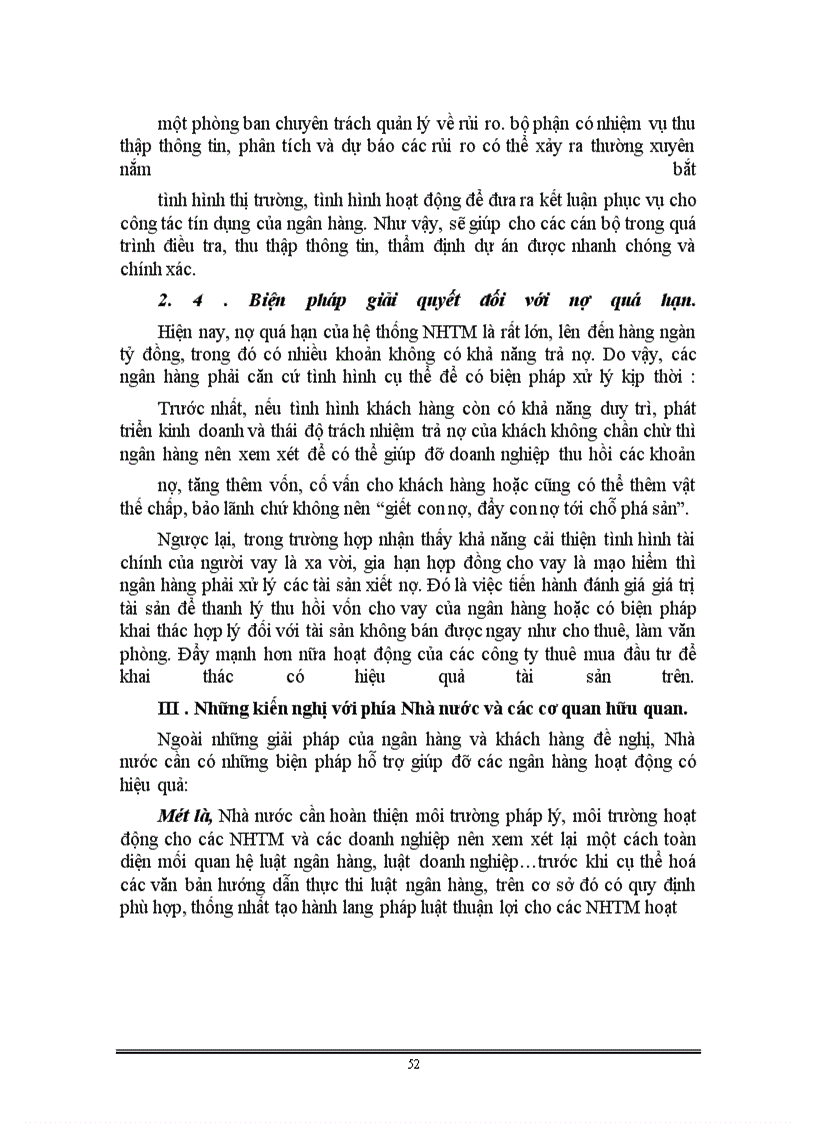 image for page Giải pháp mở rộng và nâng cao hiệu quả hoạt động tín dụng của NHTM ở Việt Nam hiện nay