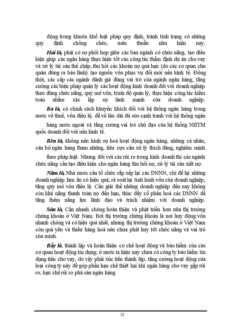 image for page Giải pháp mở rộng và nâng cao hiệu quả hoạt động tín dụng của NHTM ở Việt Nam hiện nay