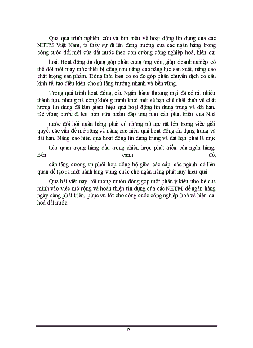image for page Giải pháp mở rộng và nâng cao hiệu quả hoạt động tín dụng của NHTM ở Việt Nam hiện nay