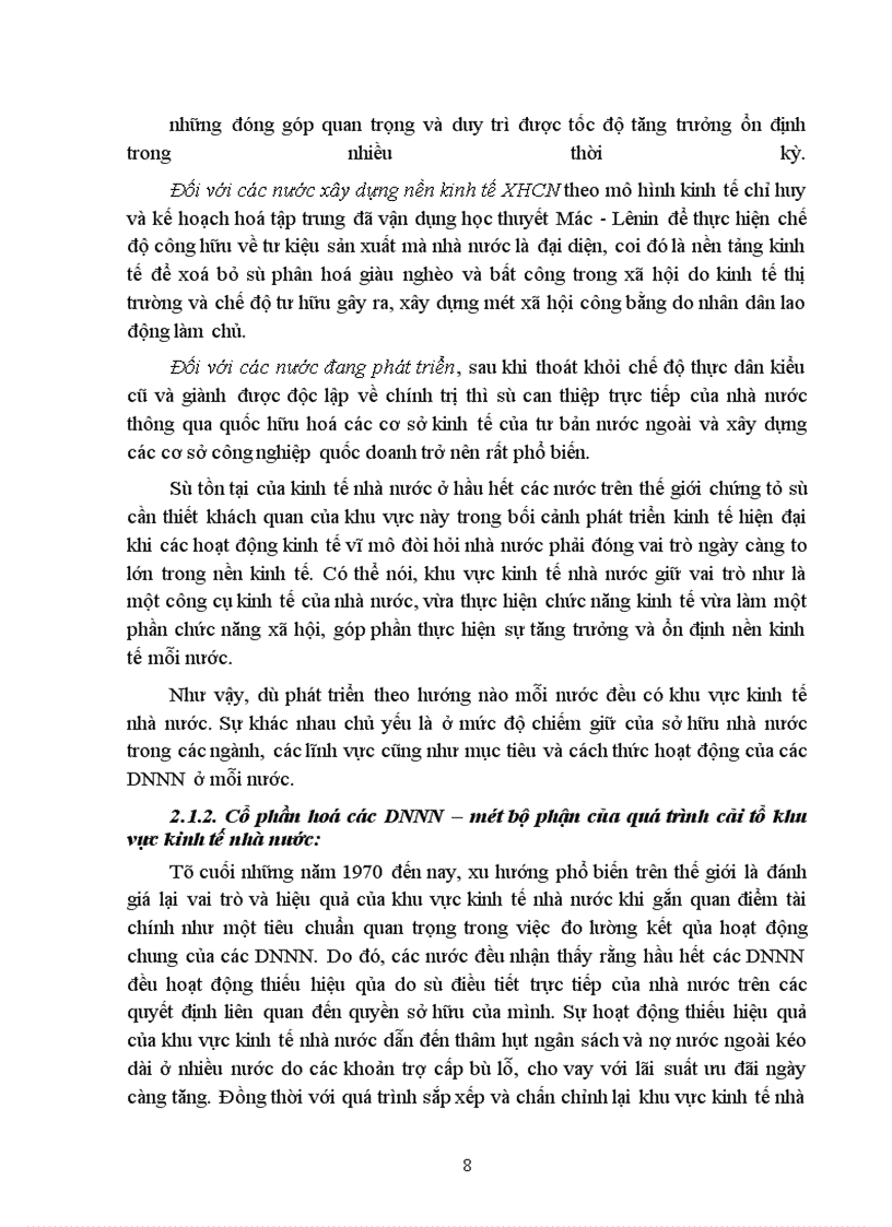 image for page Nghiên cứu cổ phần hoá một bộ phận doanh nghiệp Nhà nước