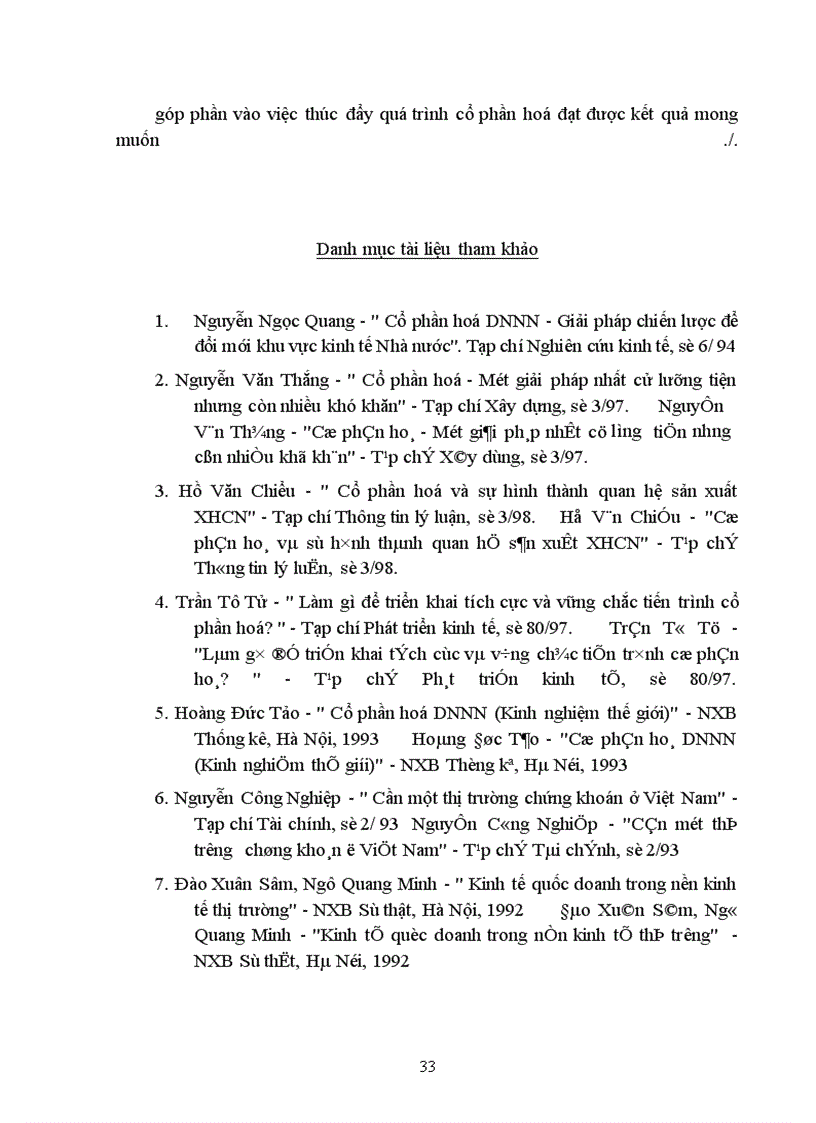 image for page Nghiên cứu cổ phần hoá một bộ phận doanh nghiệp Nhà nước