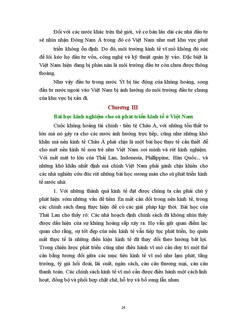 image for page Cuộc khủng hoảng tài chính kinh tế khu vực Châu á