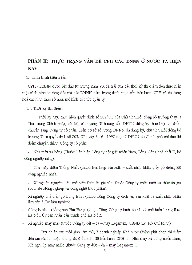 image for page Cổ phần hoá các doanh nghiệp Nhà nước ở Việt Nam hiện nay - thực trạng và giải pháp