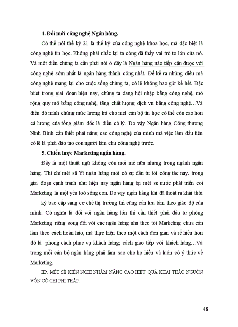 image for page Nâng cao hiệu quả công tác huy động nguồn vốn có chi thấp là biện pháp cơ bản nhằm hạ thấp lãi xuất cho vay tại chi nhánh Ngân hàng Công thương Ninh bình