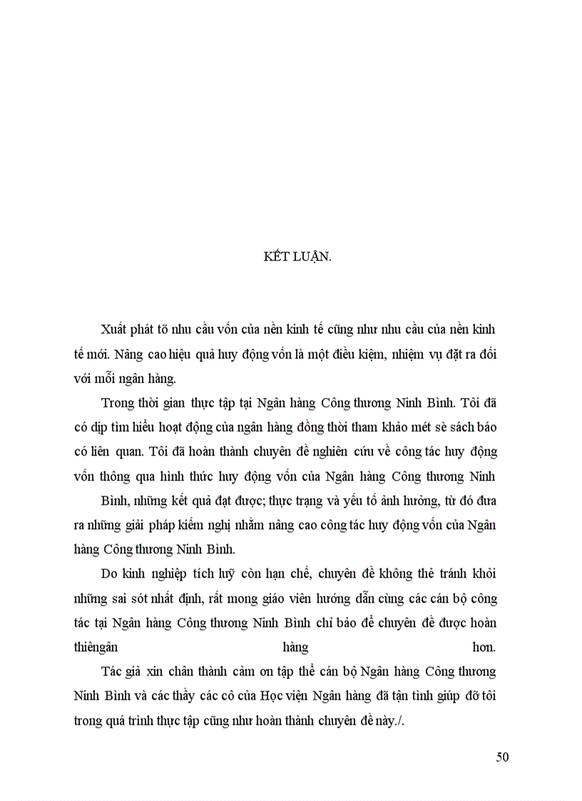 image for page Nâng cao hiệu quả công tác huy động nguồn vốn có chi thấp là biện pháp cơ bản nhằm hạ thấp lãi xuất cho vay tại chi nhánh Ngân hàng Công thương Ninh bình