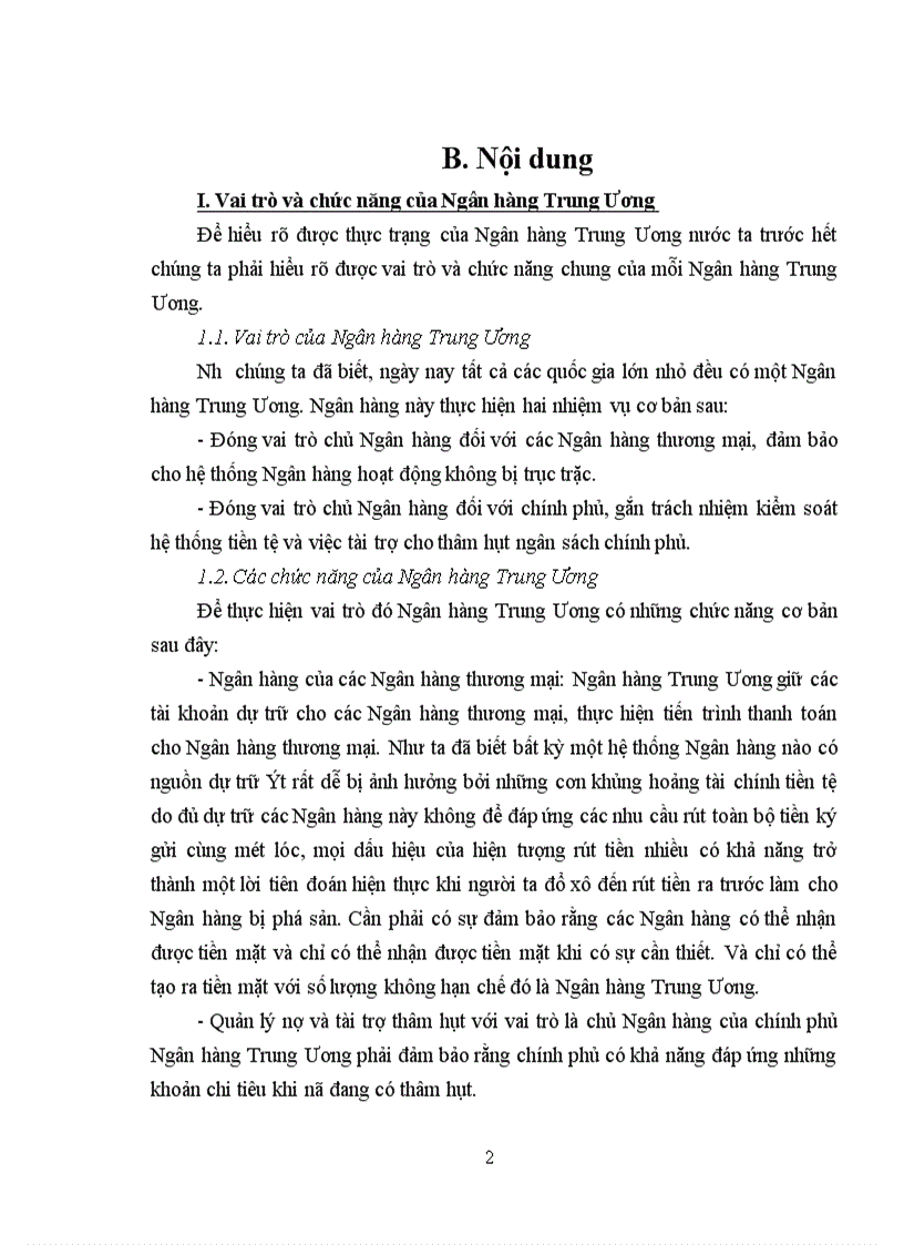 image for page Ngân hàng Trung Ương - Thực trạng và giải pháp