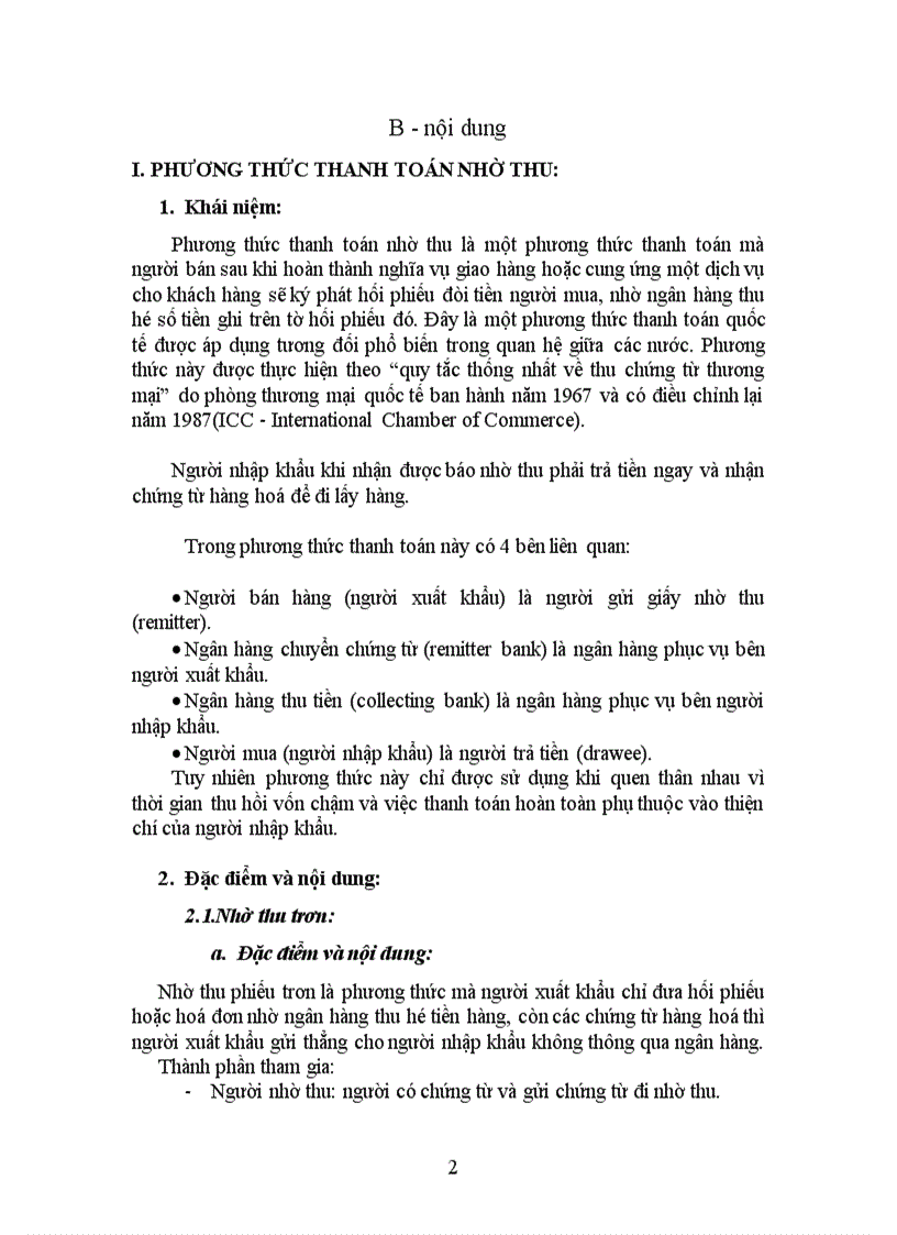 image for page Đặc điểm, nội dung và trường hợp áp dụng của hai phương thức thanh toán nhờ thu và tín dụng chứng từ trong thanh toán quốc tế