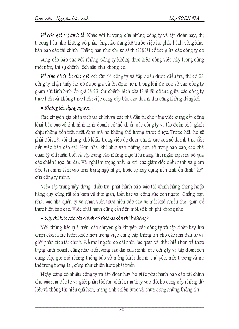 image for page Thực trạng báo cáo tài chính ở việt nam hiện nay