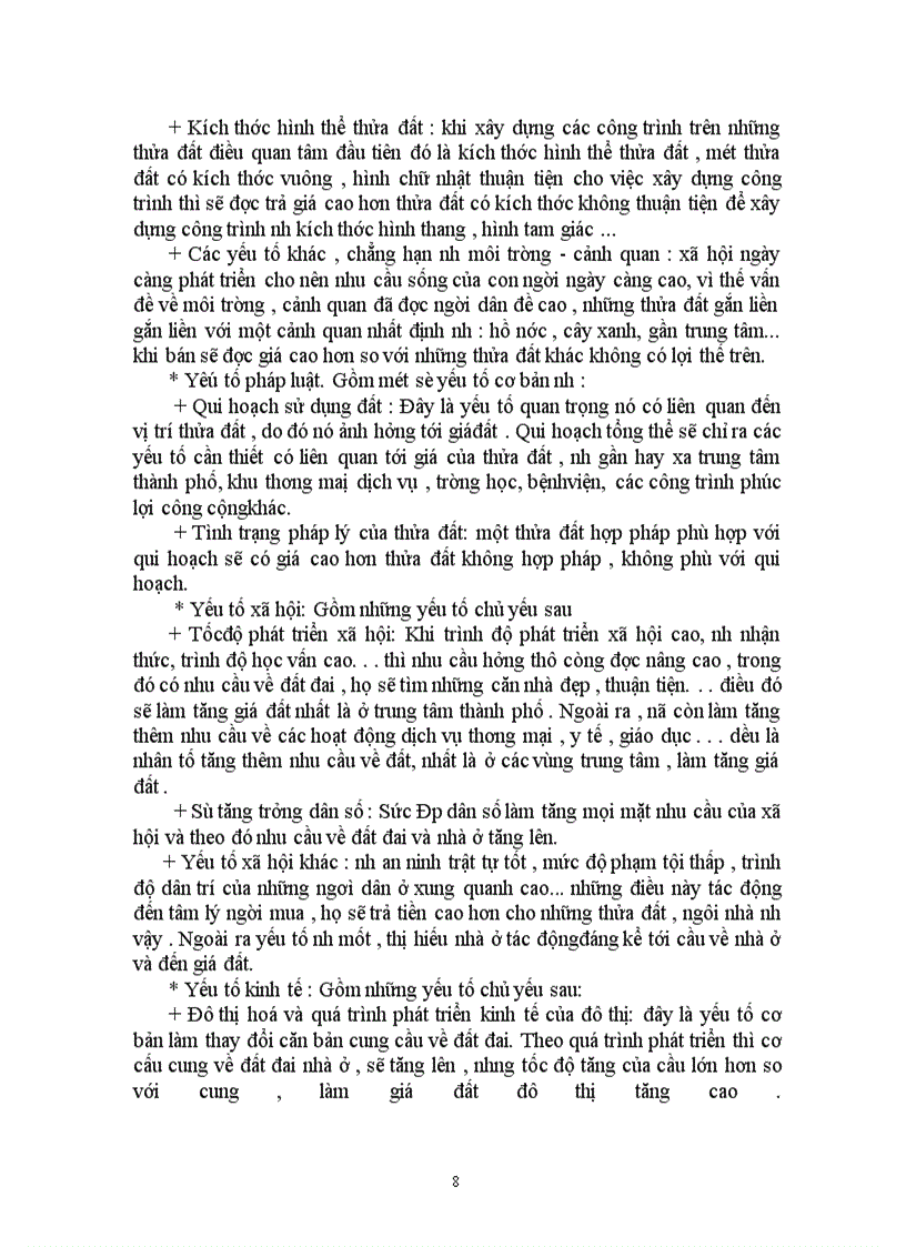 image for page Thực trạng về định gíá đất đô thị ở nước ta