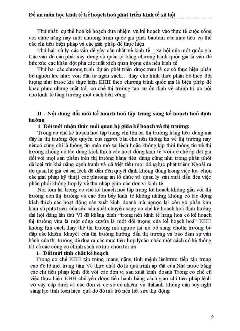 image for page Vai trò của kế hoạch hoá phát triển trong nền kinh tế thị trường và những vấn đề đổi mới, trong công tác kế hoạch hoá ở Việt Nam hiện nay