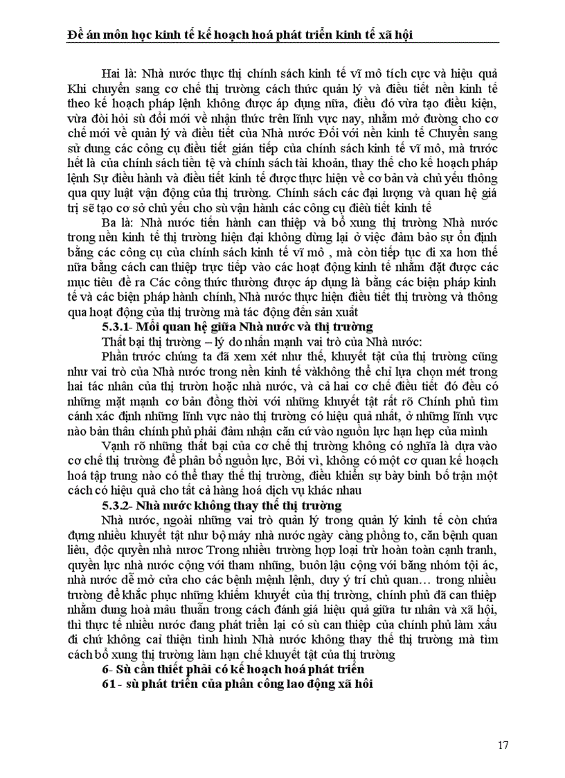 image for page Vai trò của kế hoạch hoá phát triển trong nền kinh tế thị trường và những vấn đề đổi mới, trong công tác kế hoạch hoá ở Việt Nam hiện nay