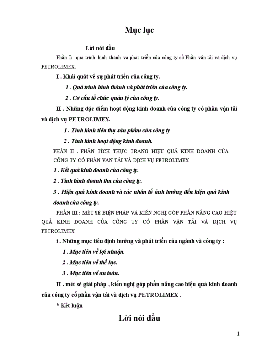 image for page Một số giải pháp nâng cao hiệu quả kinh doanh của công ty cổ phần vận tải và dich vụ petrolimex