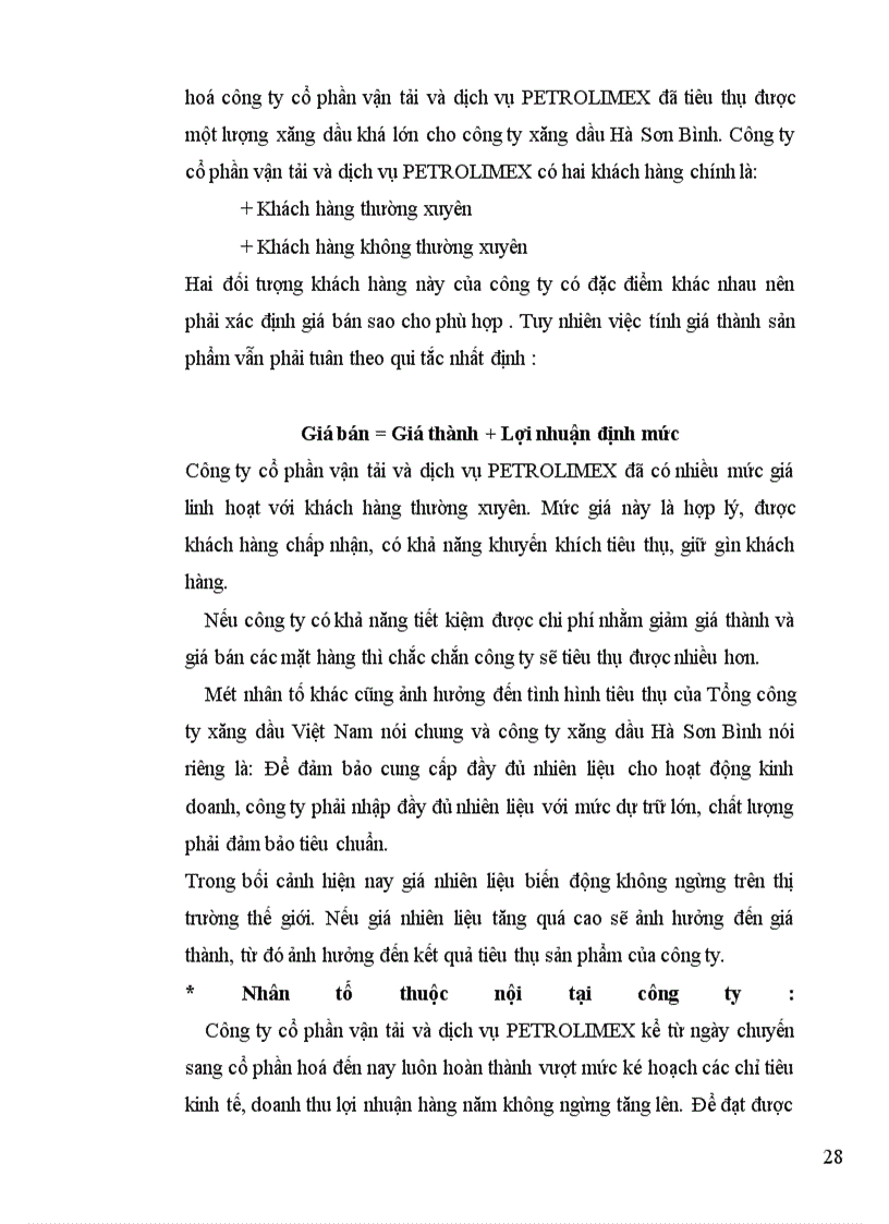 image for page Một số giải pháp nâng cao hiệu quả kinh doanh của công ty cổ phần vận tải và dich vụ petrolimex