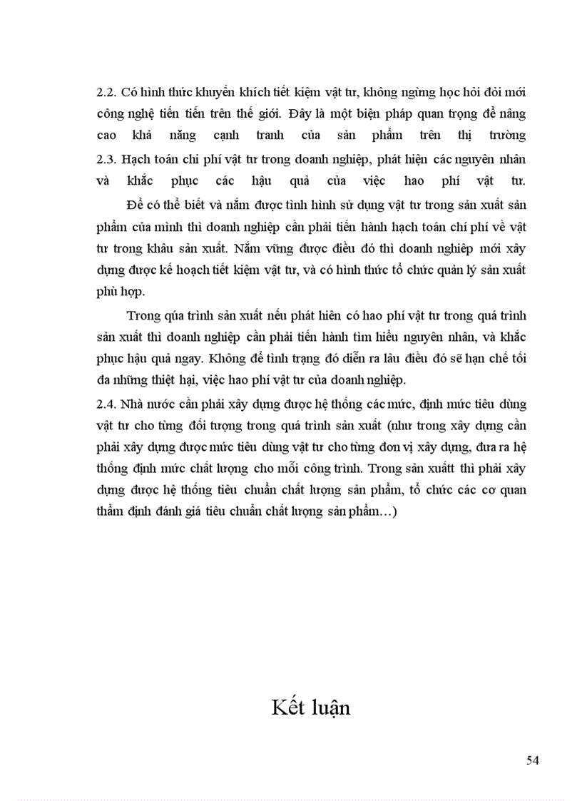 image for page Thực trạng tiết kiệm vật tư trong hoạt động sản xuất kinh doanh của các doanh nghiệp