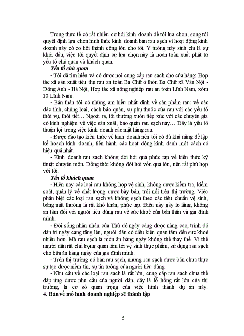 image for page Phương án kinh doanh trong tương lai