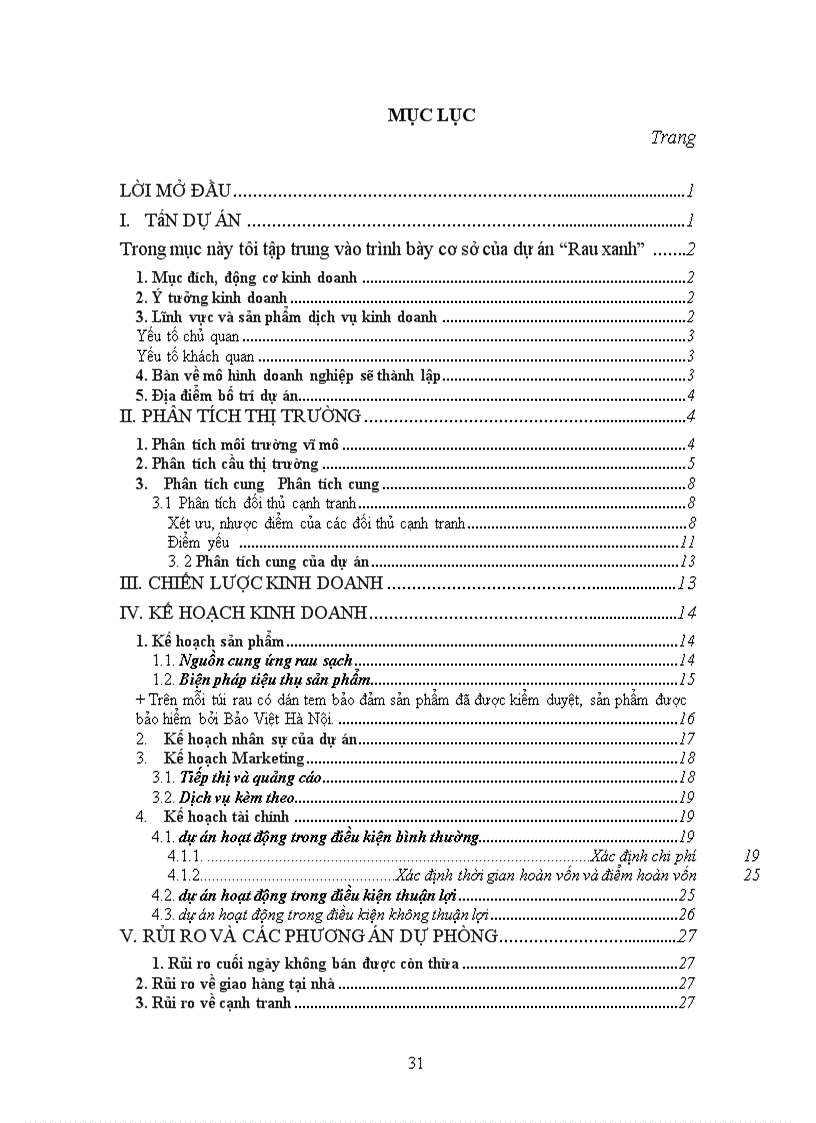 image for page Phương án kinh doanh trong tương lai