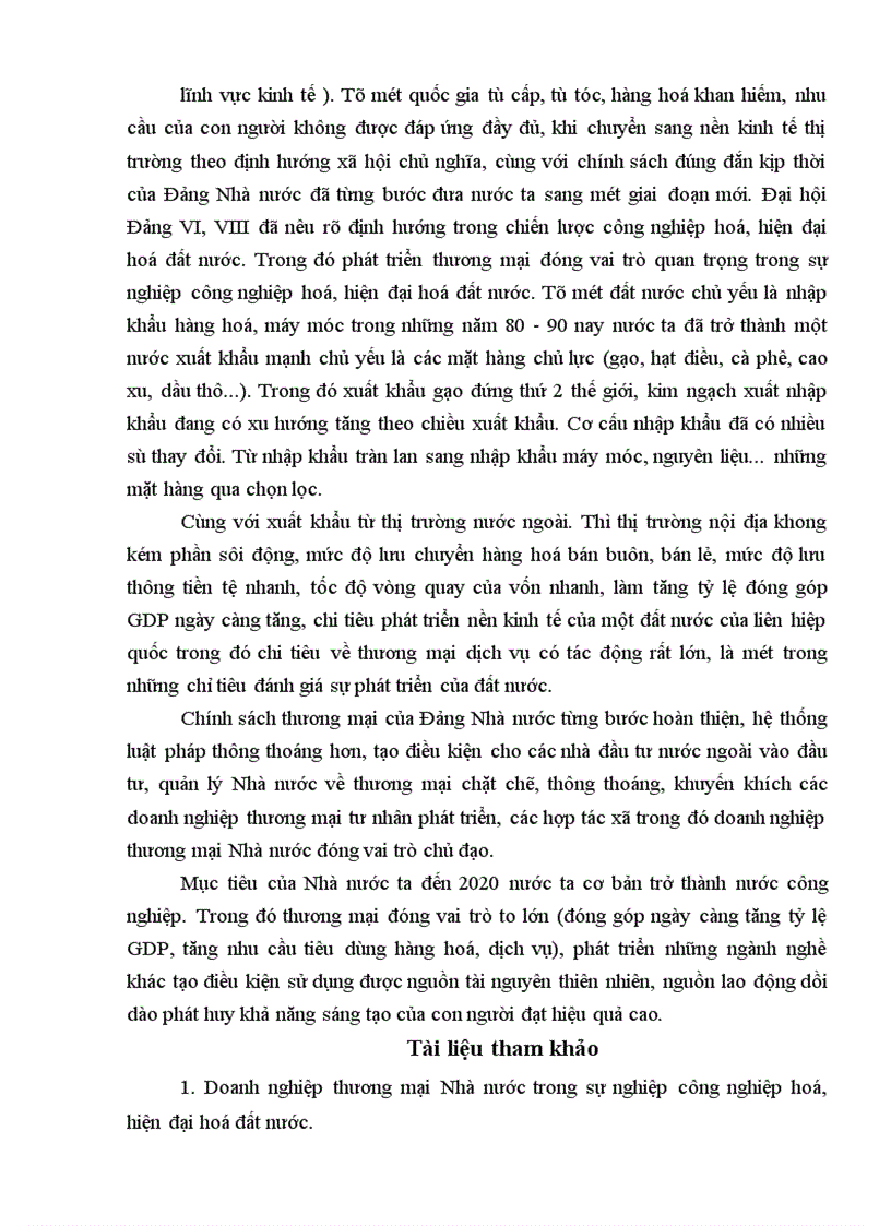 image for page Một số giải pháp chủ yếu phát triển thương mại trong sự nghiệp công nghiệp hoá -hiện đại hoá đất nước