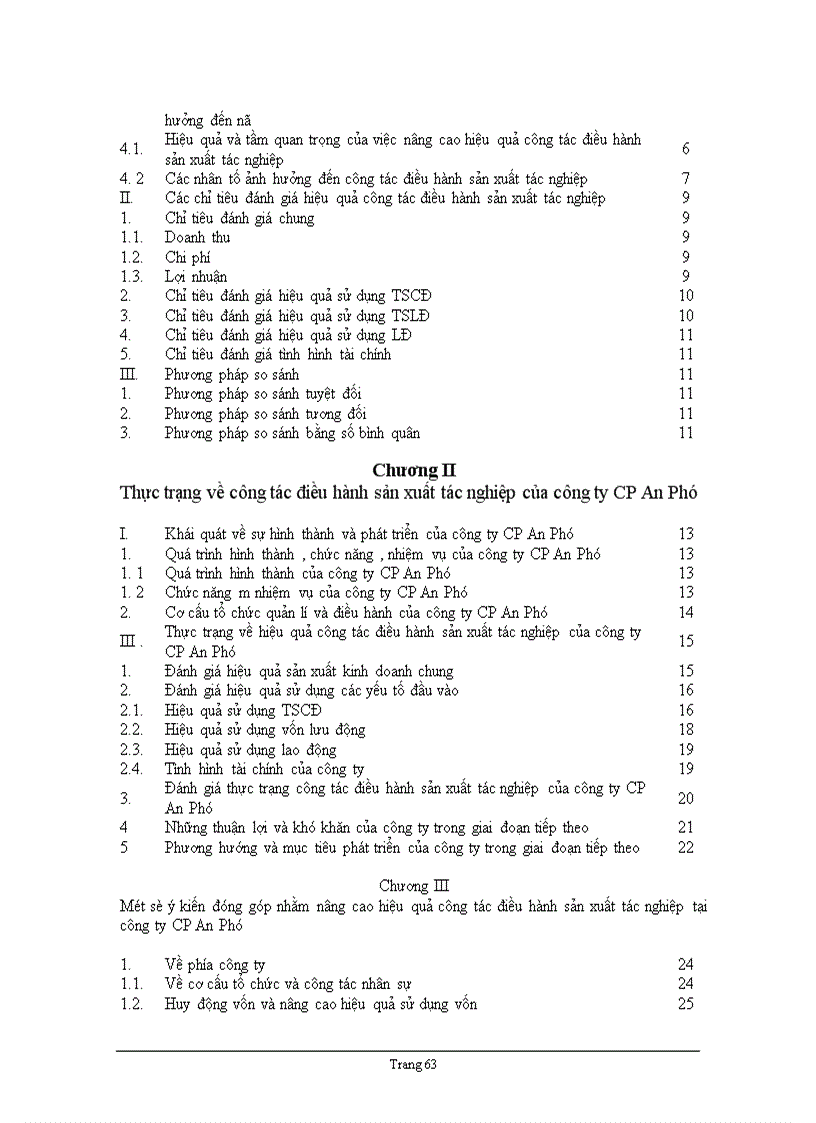 image for page Thực trạng về công tác điều hành sản xuất tác nghịêp tại công ty cổ phần An Phú .