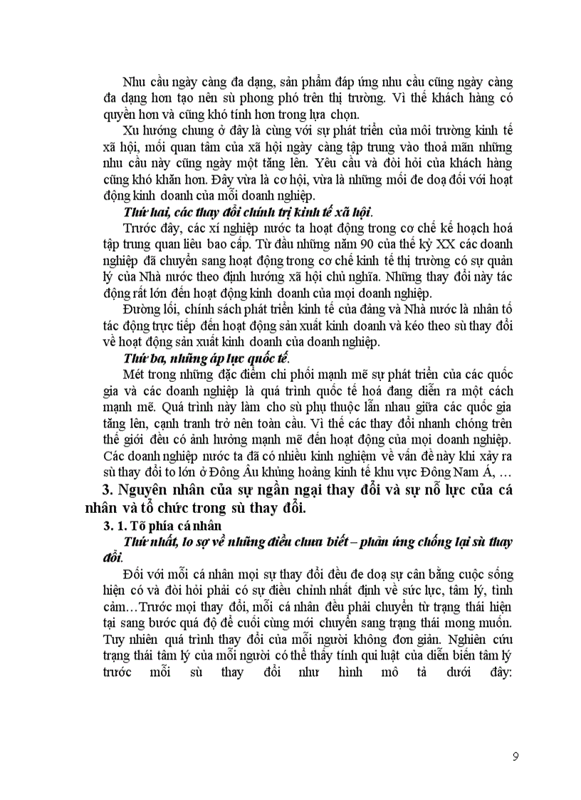 image for page Nguyên nhân của sự ngần ngại thay đổi và phương pháp tác động của các nhà quản lý.