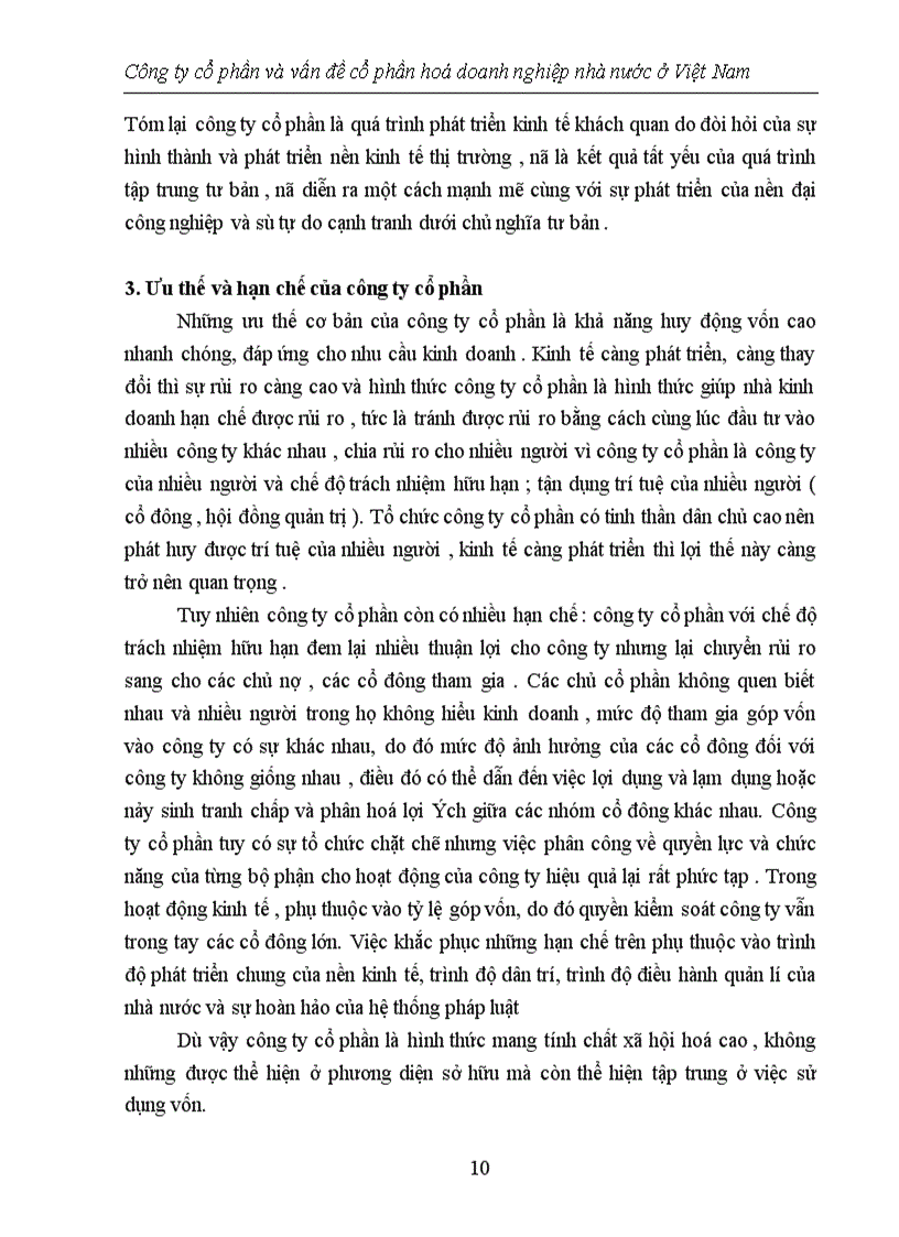 image for page Công ty cổ phần và vấn đề cổ phần hoá doanh nghiệp nhà nước ở Việt Nam
