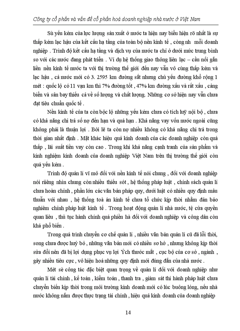 image for page Công ty cổ phần và vấn đề cổ phần hoá doanh nghiệp nhà nước ở Việt Nam