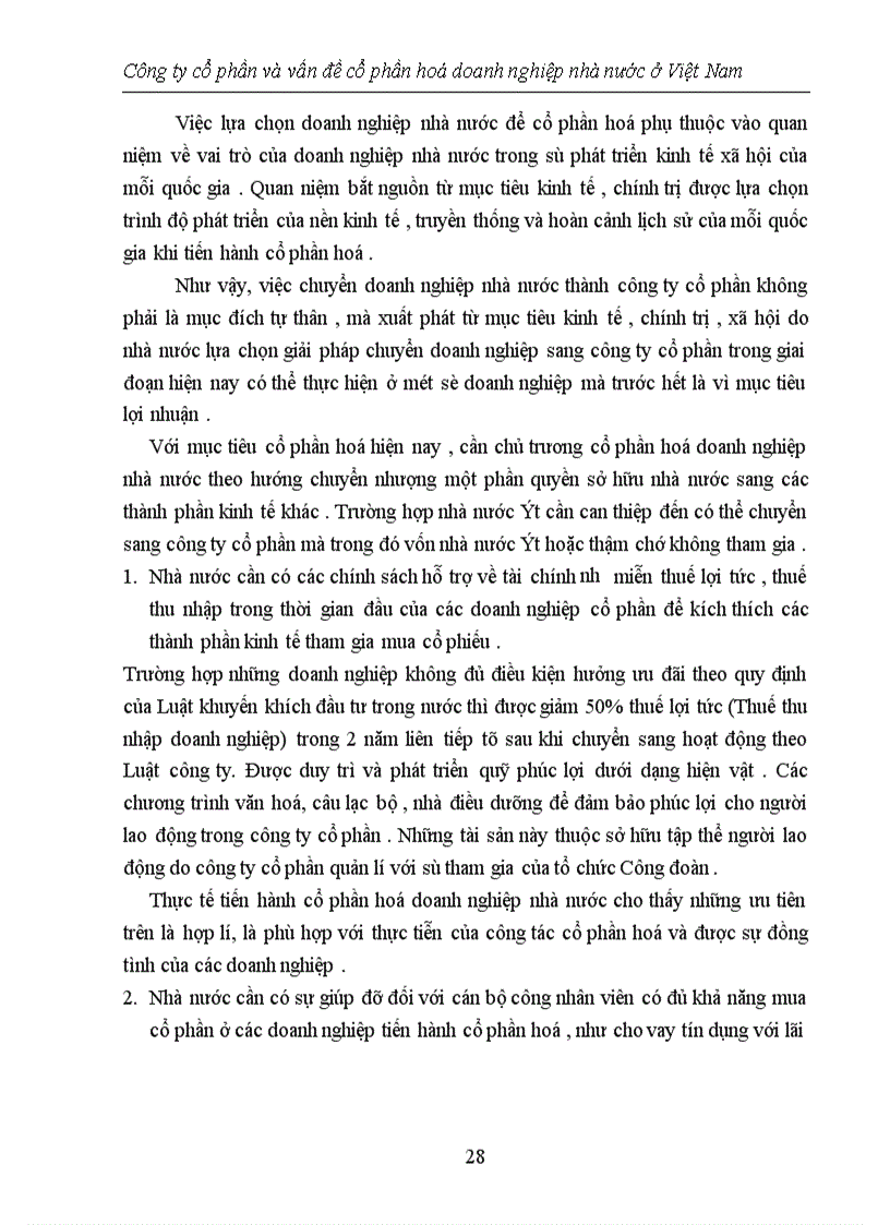 image for page Công ty cổ phần và vấn đề cổ phần hoá doanh nghiệp nhà nước ở Việt Nam