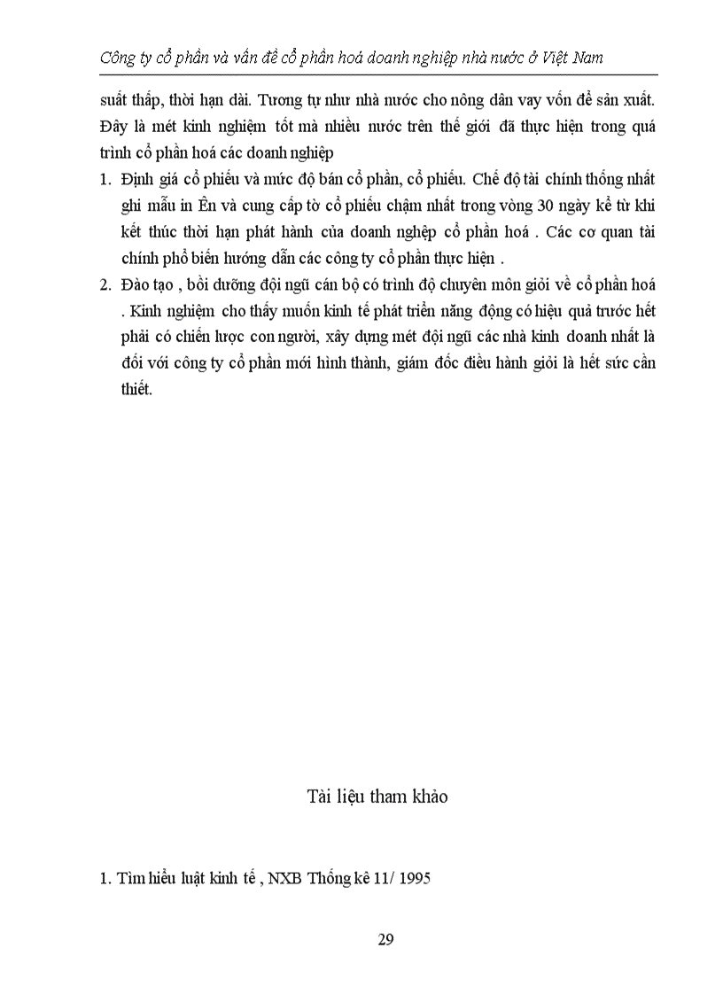 image for page Công ty cổ phần và vấn đề cổ phần hoá doanh nghiệp nhà nước ở Việt Nam