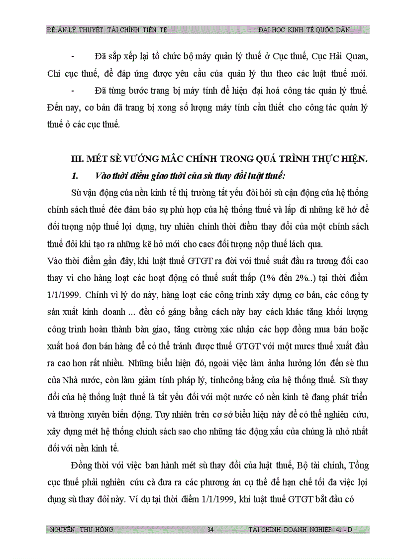 image for page Đánh giá tình hình thực hiện thuế GTGTở Việt Nam trong những năm vừa qua và đề xuất những biện pháp xử lý trong thời gian tới nhằm hoàn thiện hơn nữa hệ thống thuế ở Việt Nam.