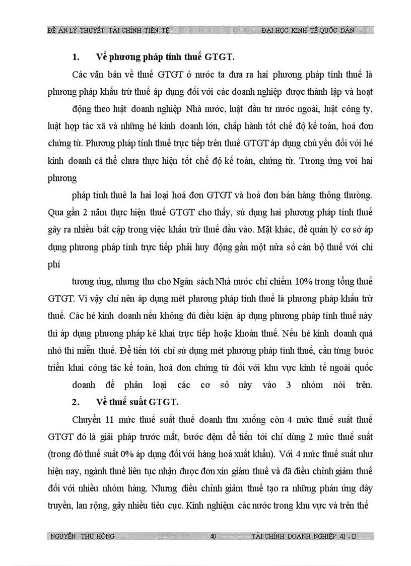 image for page Đánh giá tình hình thực hiện thuế GTGTở Việt Nam trong những năm vừa qua và đề xuất những biện pháp xử lý trong thời gian tới nhằm hoàn thiện hơn nữa hệ thống thuế ở Việt Nam.