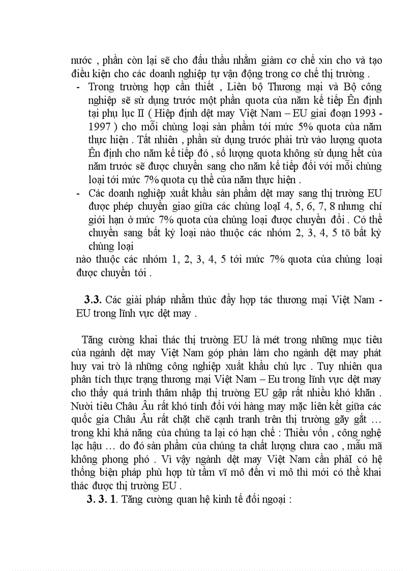 image for page Thực trạng thương mại Việt Nam – EU trong lĩnh vực dệt may .