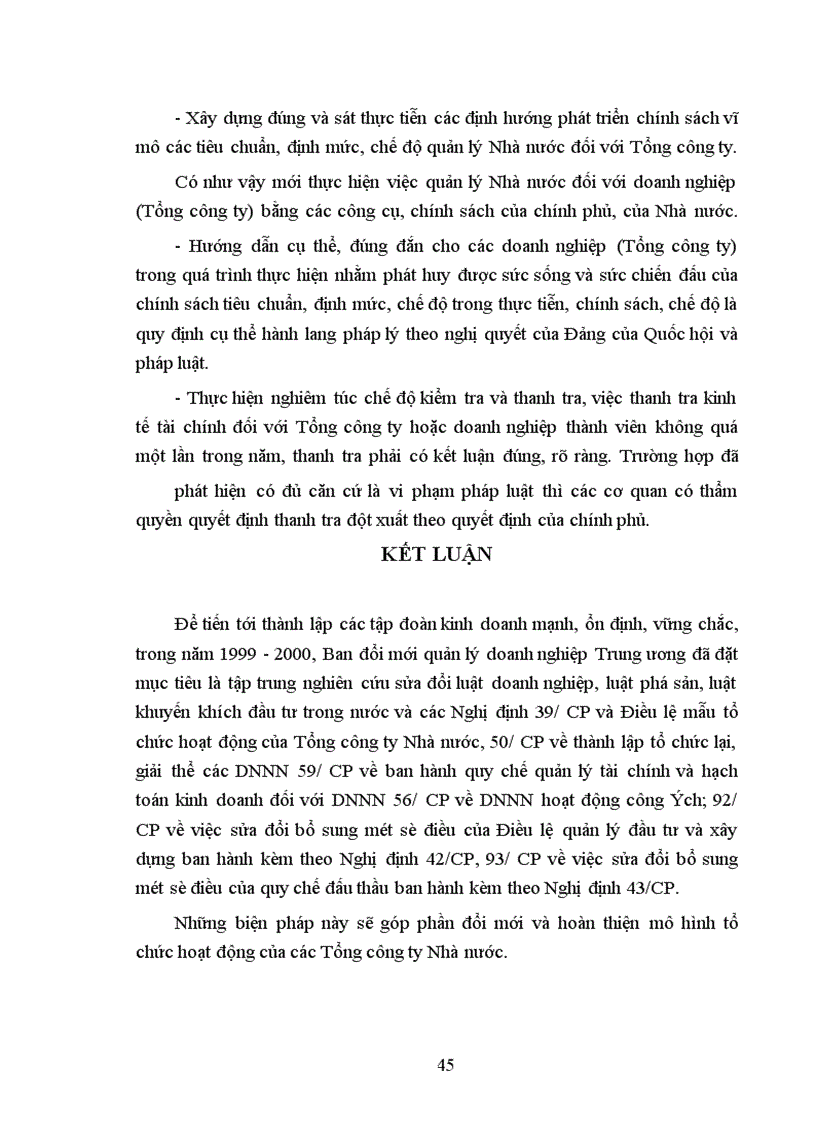 image for page Một số phương hướng, biện pháp nhằm giải quyết nâng cao hiệu quả hoạt động của Tổng công ty