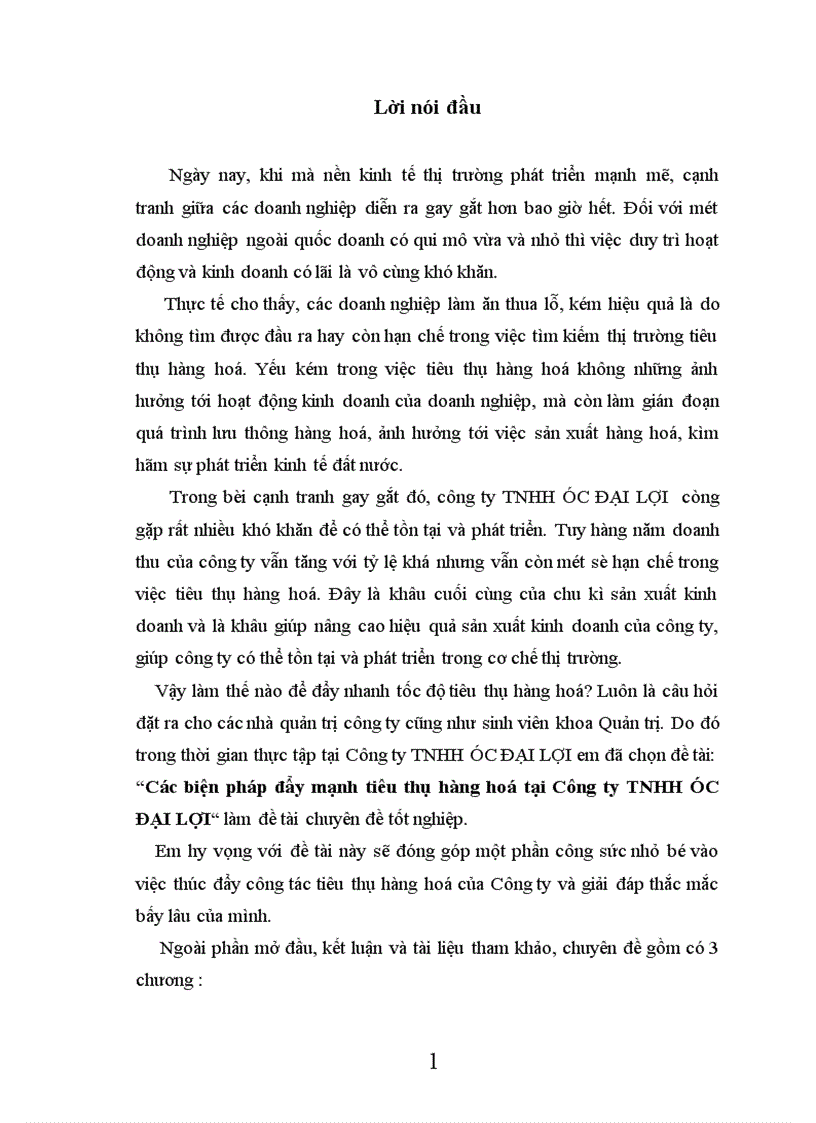 image for page Các biện pháp đẩy mạnh tiêu thụ hàng hoá tại công ty trách nhiệm hữu hạn Úc Đại Lợi